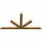 Ekena Millwork Saratoga Rough Sawn Timber Gable Bracket, Western Red Cedar, 72"W x 36"H x 2"D x 4"F, 12/12 Pitch GBW072X36X0204SAR00RWR - alternate 3
